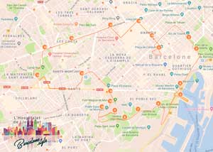 Bus touristique Barcelona City Tour Plan