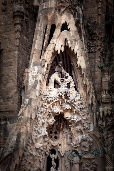 Scène De Nativité Joseph Marie Et Jésus Ornement 25Cm Décoration De Noël