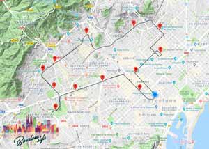 Plan Bus touristique Barcelone